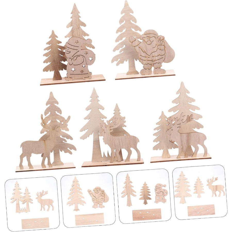 Wooden Ornaments Craft Predril - Christmas Craft Embellishment recensie en prijs