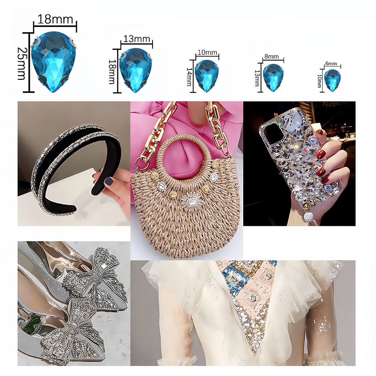 Water Drop Crystal Glass Rhine - Sew On Rhinestone recensie en prijs