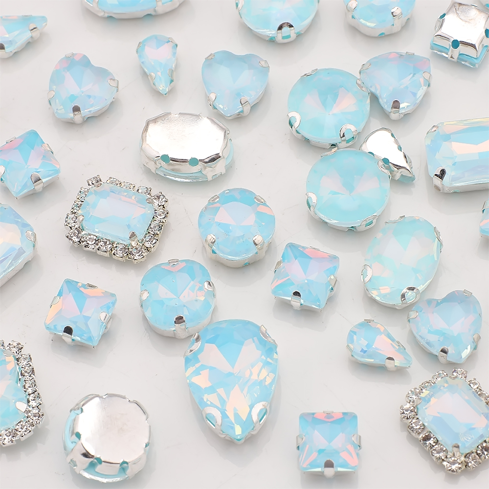 40pcs/bag Mix Shape Opal Glass - Sew On Rhinestone recensie en prijs