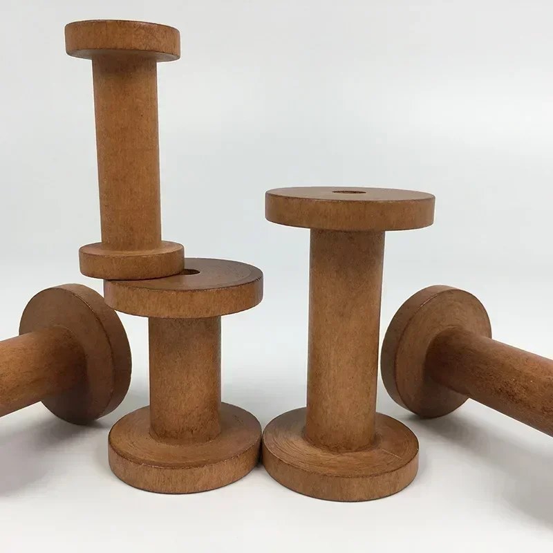 1Pc Brown Big Wood Empty Spool - Organza Ribbon Spool recensie en prijs