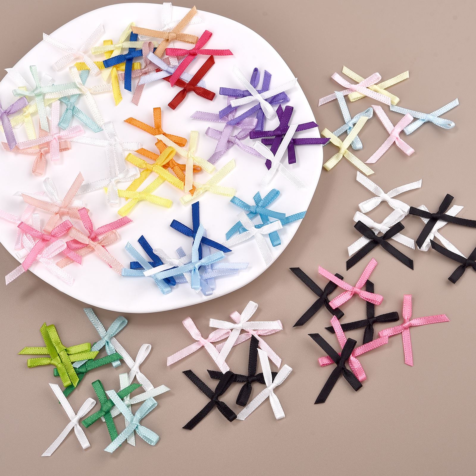 100Pcs 3mm Ribbons Mini Satin  - Christmas Craft Embellishment recensie en prijs