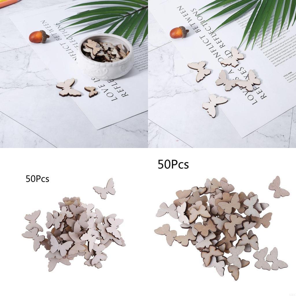 50 Pcs for Butterfly Wooden Sl - Christmas Craft Embellishment recensie en prijs