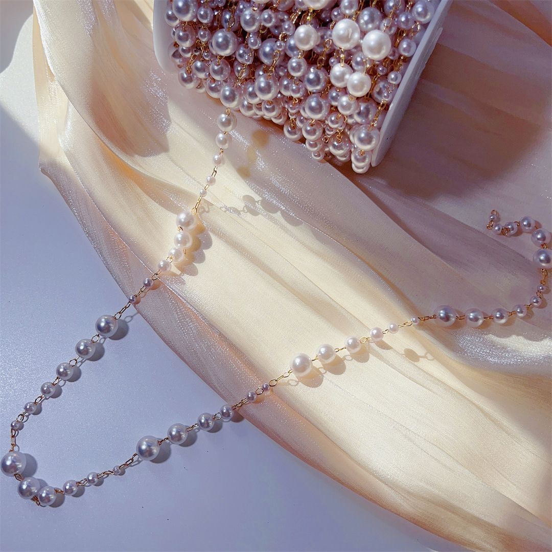 3-8mm Pearl Copper Chain, Anci - Beaded Trim Fringe recensie en prijs
