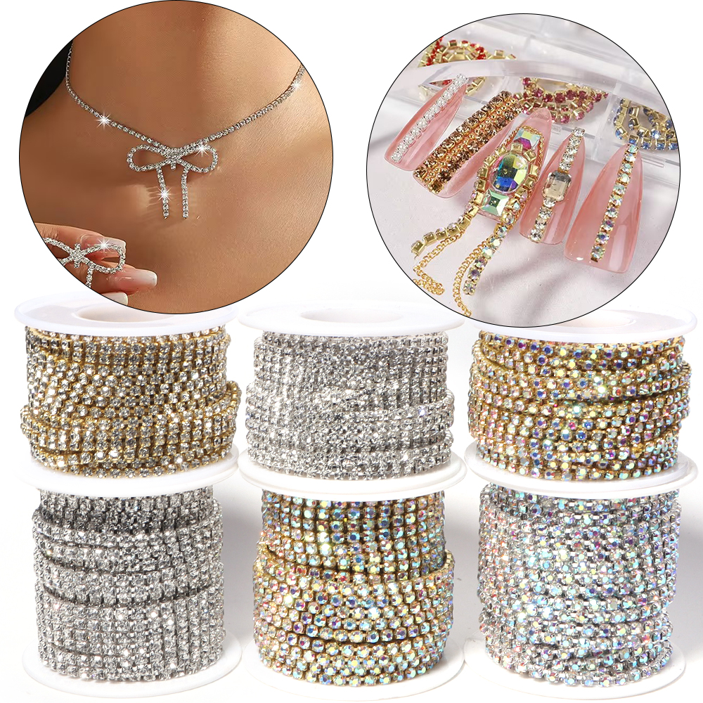 10Yards Glitter Rhinestone Cla - Sew On Rhinestone recensie en prijs
