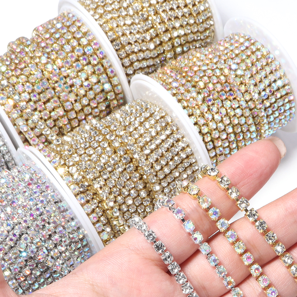 10Yards Glitter Rhinestone Cla - Sew On Rhinestone recensie en prijs