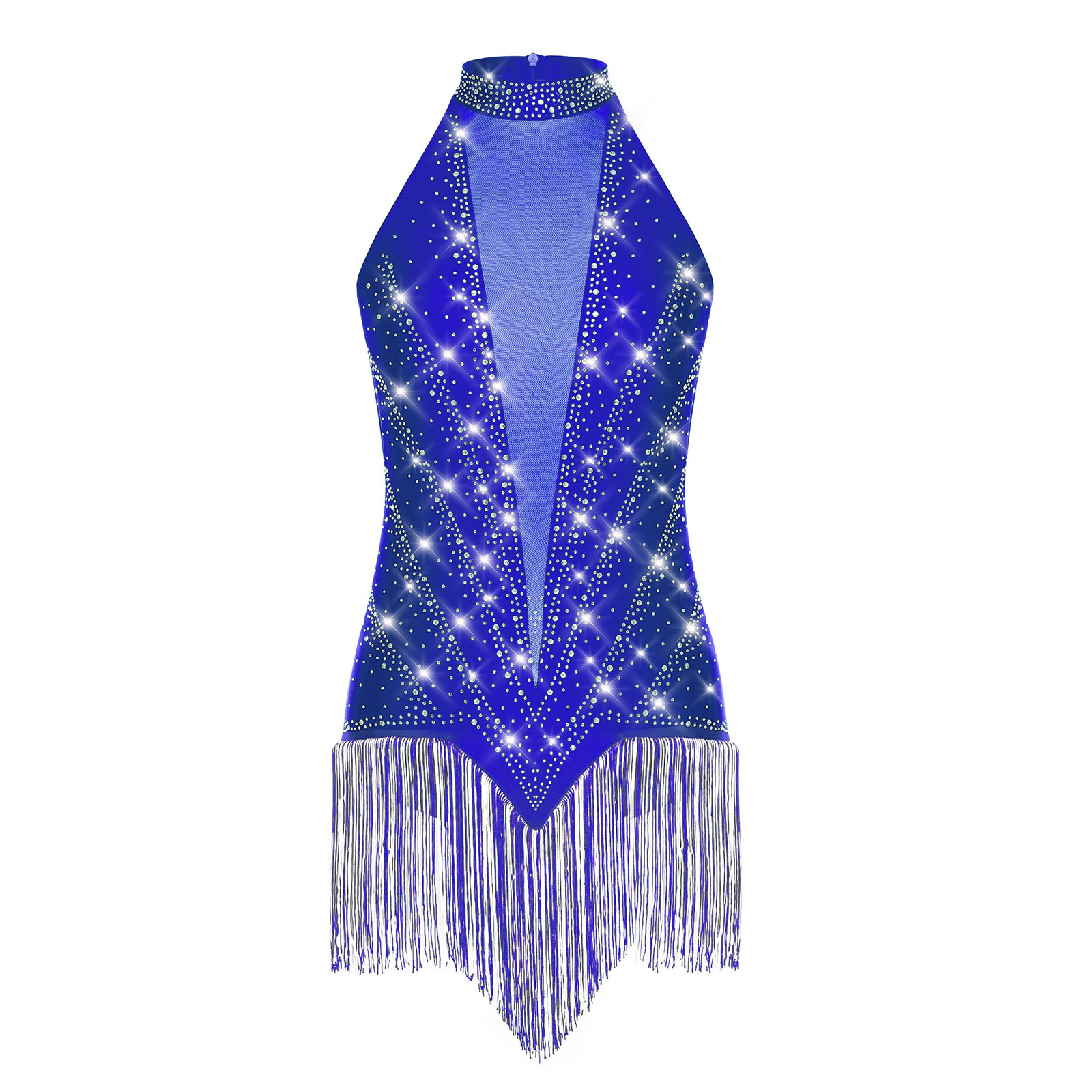 Womens Tassel Fringe Latin Dan - Rhinestone Banding Trim recensie en prijs