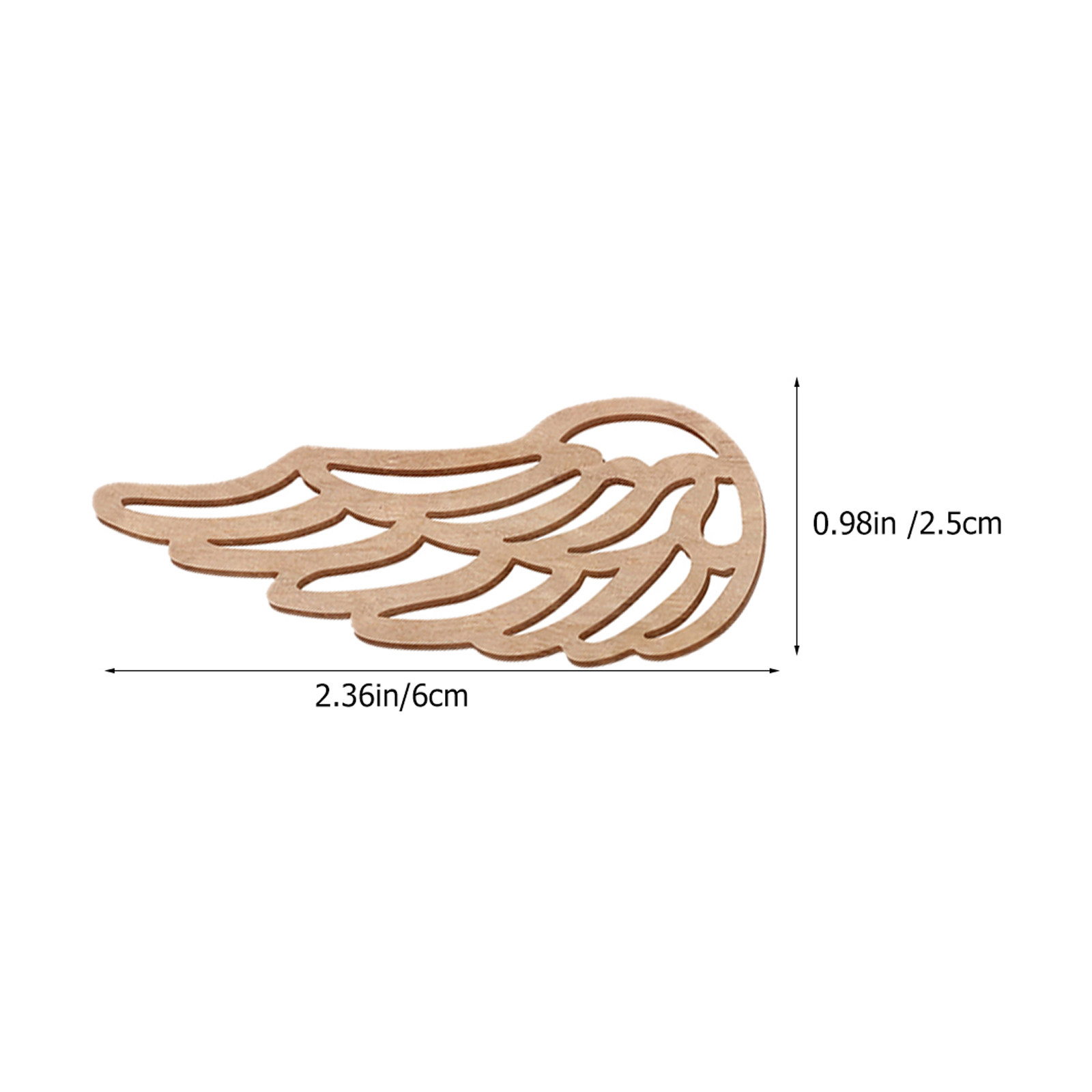 40Pcs Wood Wings Cutouts Natur - Christmas Craft Embellishment recensie en prijs