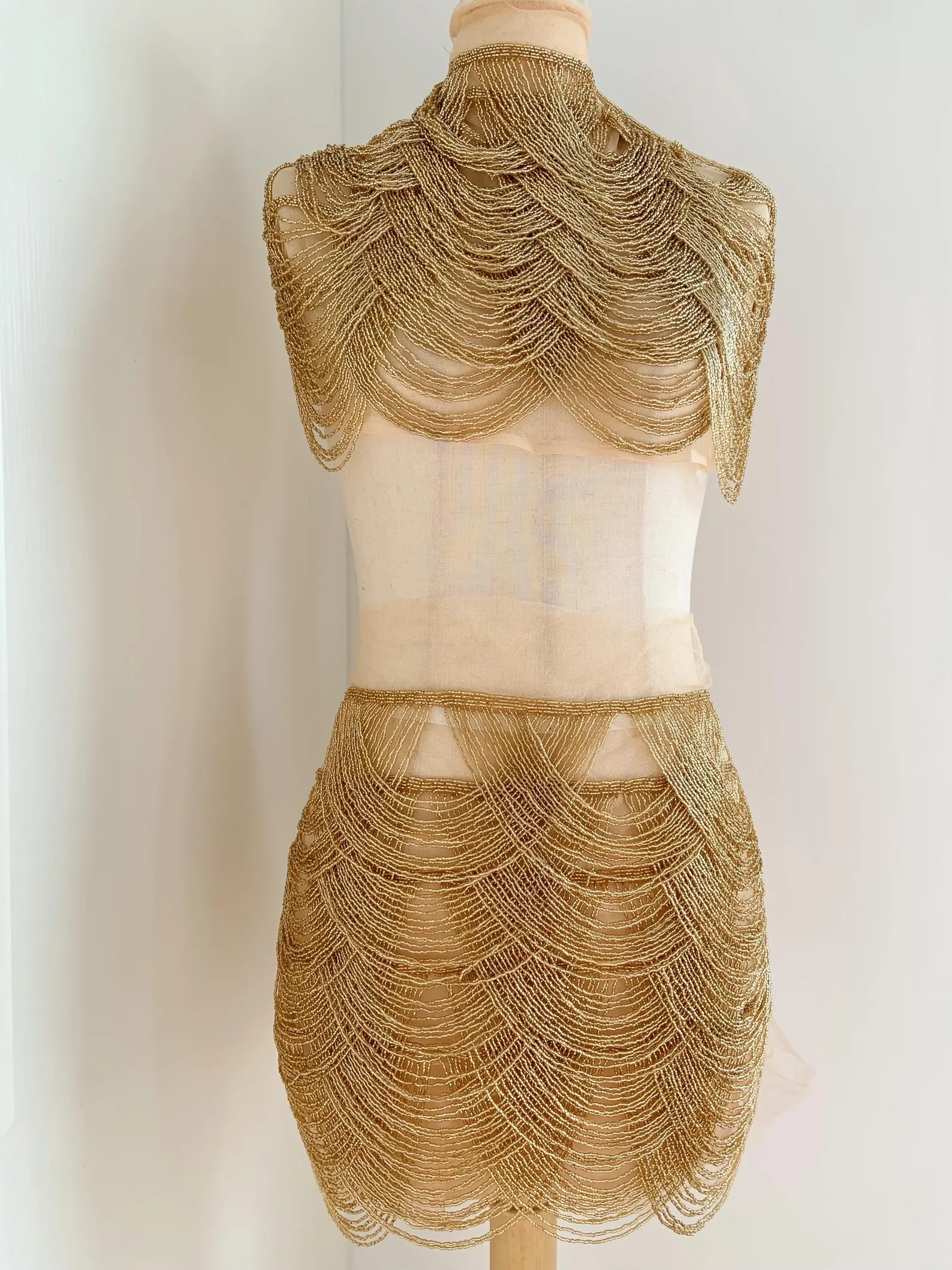 Silver Chains Cape Fabric, Bea - Beaded Trim Fringe recensie en prijs