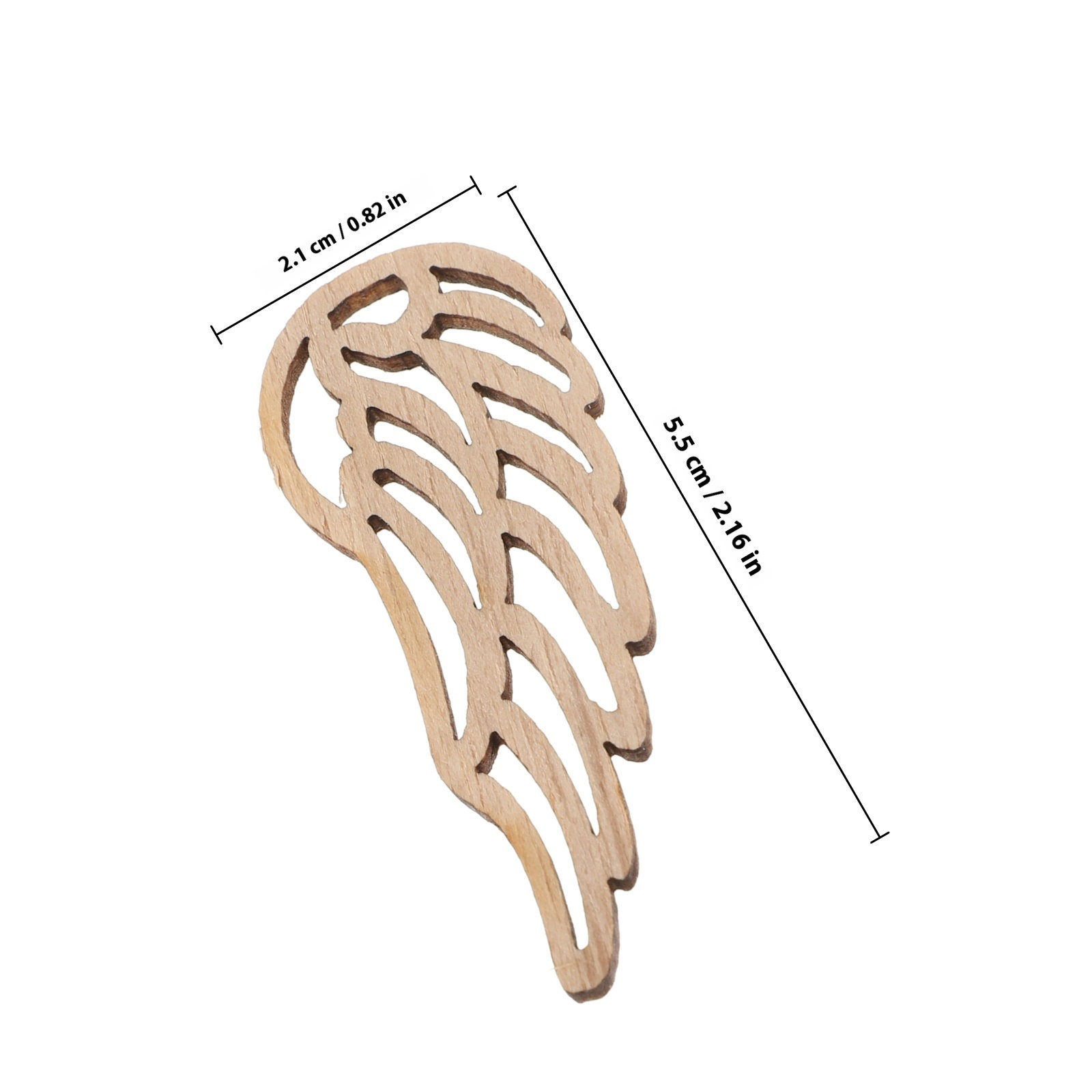 50Pcs Natural Wood Angel Wings - Christmas Craft Embellishment recensie en prijs