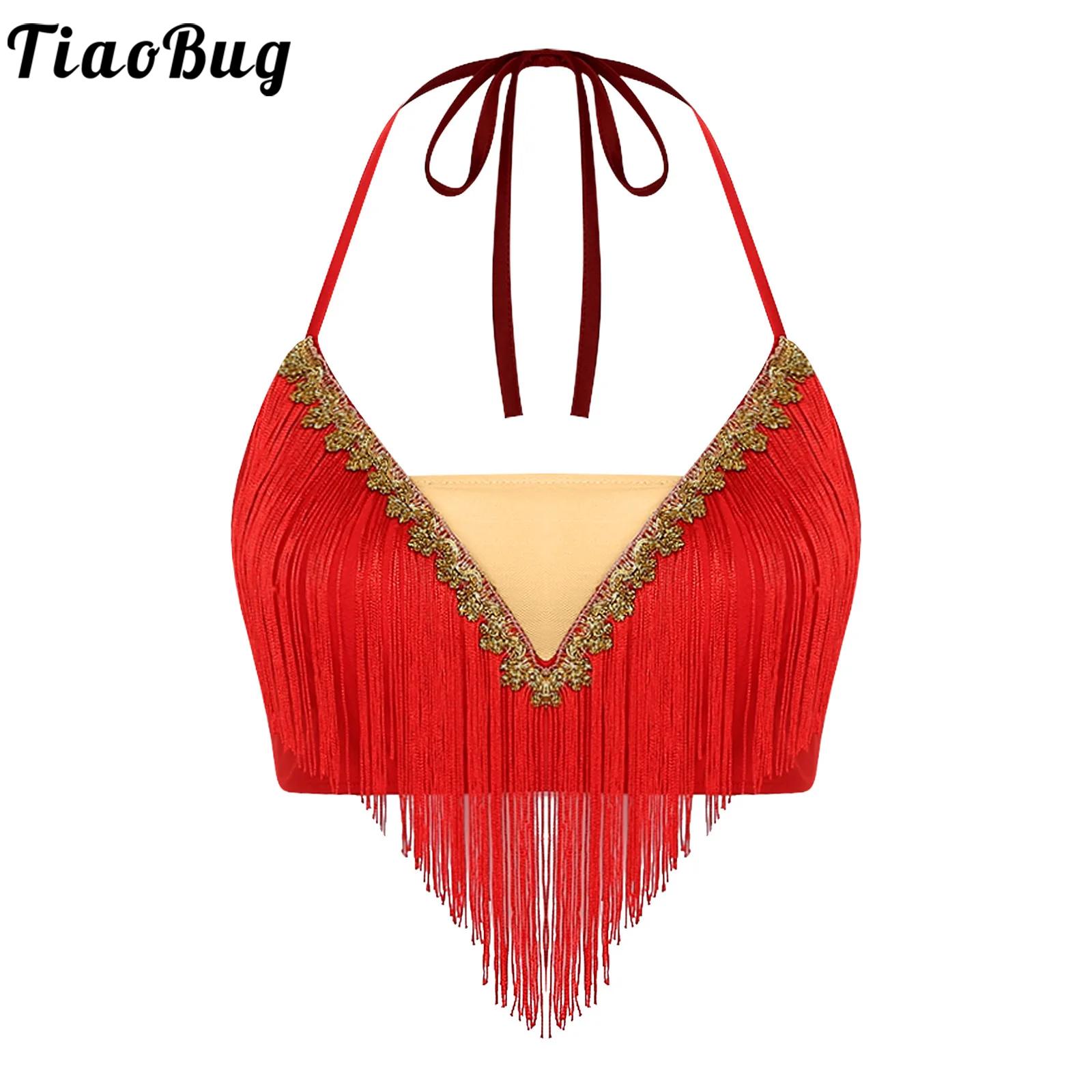 Women Lace-up Tassel Belly Dan - Tassel Fringe Trim recensie en prijs