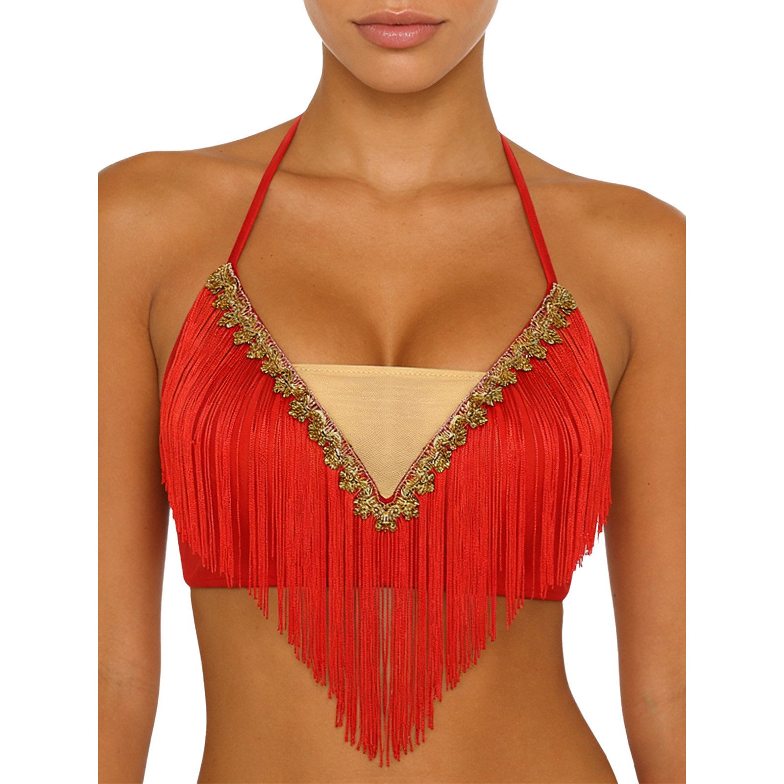 Women Lace-up Tassel Belly Dan - Tassel Fringe Trim recensie en prijs