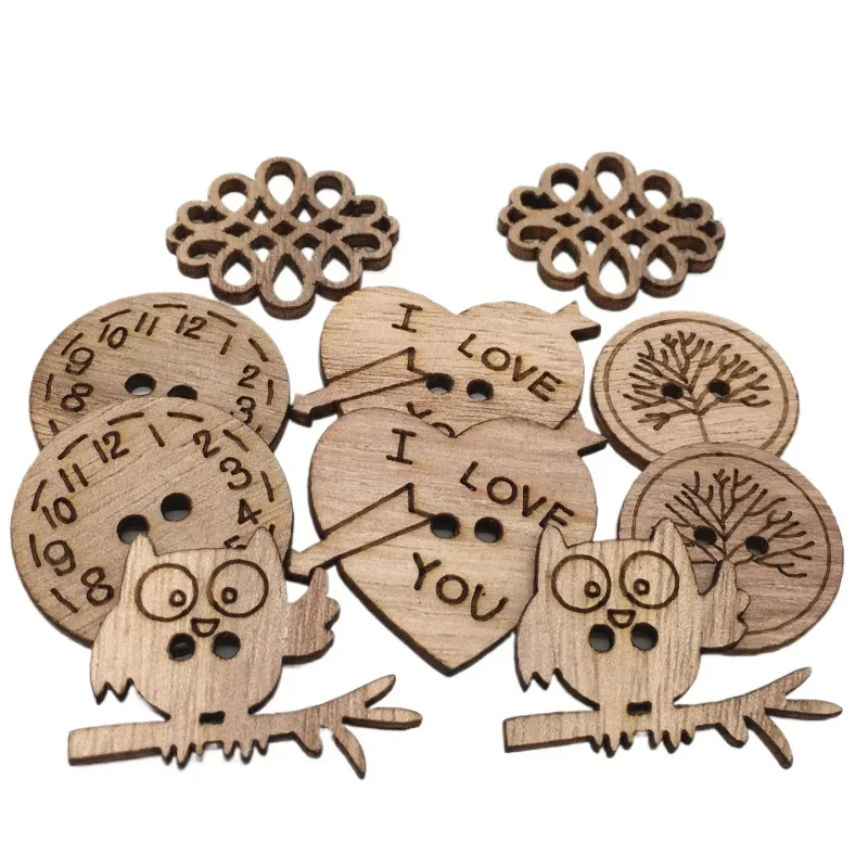 50pcs Wooden Craft Embellishme - Christmas Craft Embellishment recensie en prijs