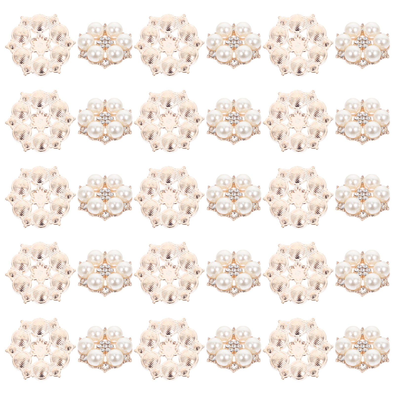 30Pcs Pearl Flower Buttons DIY - Craft Embellishment recensie en prijs