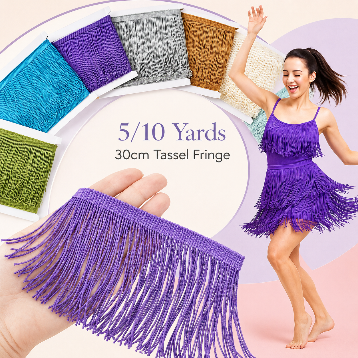 5/10Yards Meetee 30cm Long Fri - Fringe Ribbon Sewing recensie en prijs